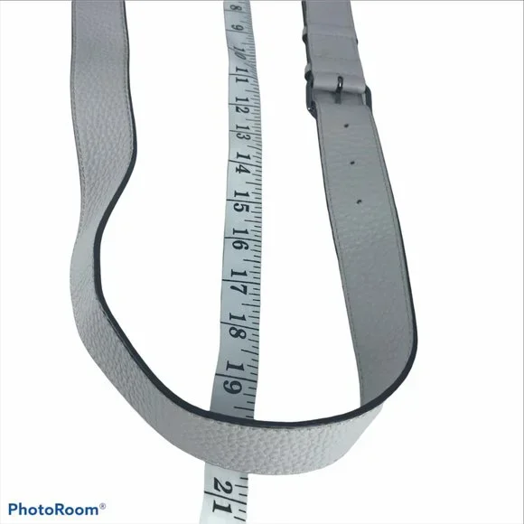 REBECCA MINKOFF Crossbody Bag Light Gray Leather Small 8X7 - Picture 16 of 16